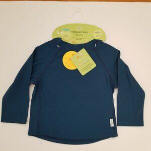 I Play by Green Sprouts Rashguard Shirt 18M Navy Blue Long Sleeve Sun Protection
